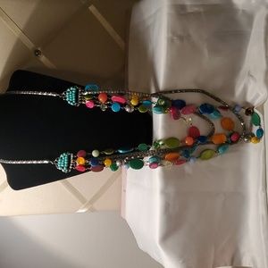 Beautiful colorful 5 chain necklace from Cato's
